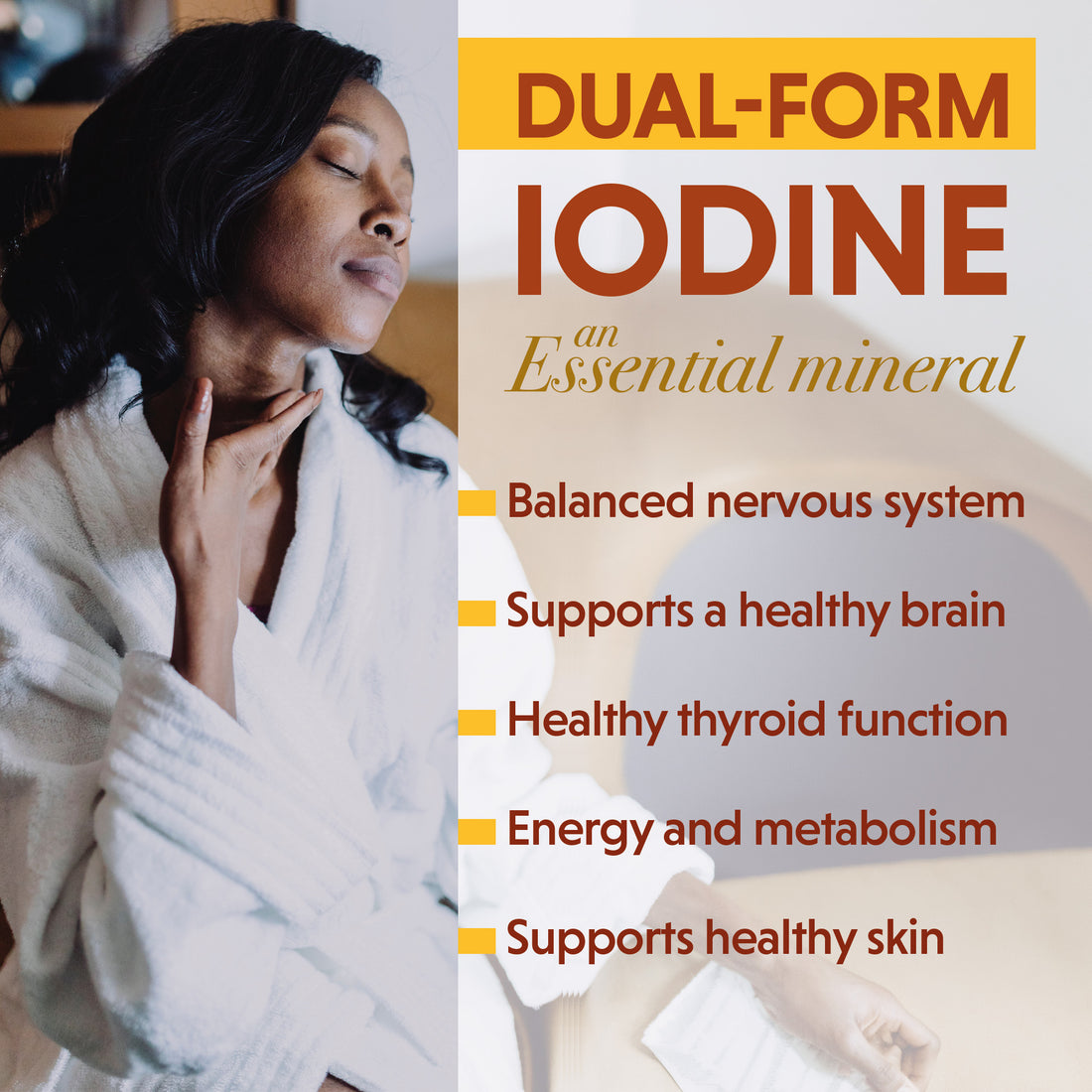 Dual-Form Iodine (675mcg) Extracted From Natural Kelp - 30ml