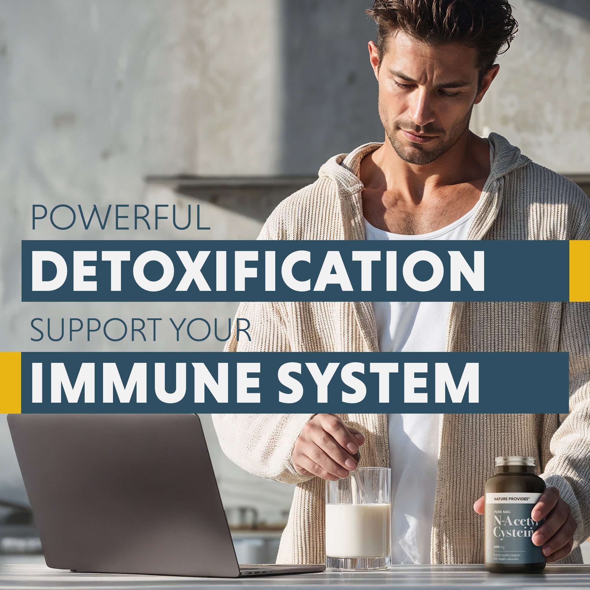 NAC (600mg) Pure N - Acetyl Cysteine - 120 Capsules - Nature Provides