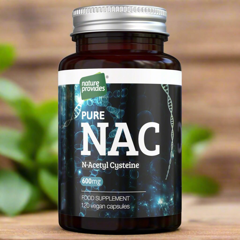 NAC N - Acetyl Cysteine (Free - form and 100% Pure) Made in UK - Nature Provides