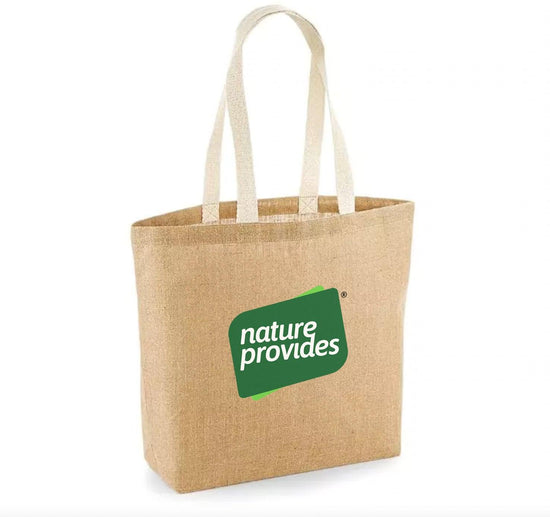 Nature Provides jute tote bag - Nature Provides