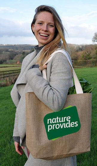 Nature Provides jute tote bag - Nature Provides